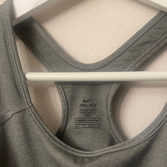 Nike Women's Gray and Black Sports Bra - Picture 4 of 8